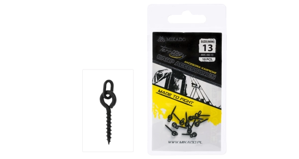 MIKADO - Vrtáček na boillies s kroužkem 002 13 mm 10 ks