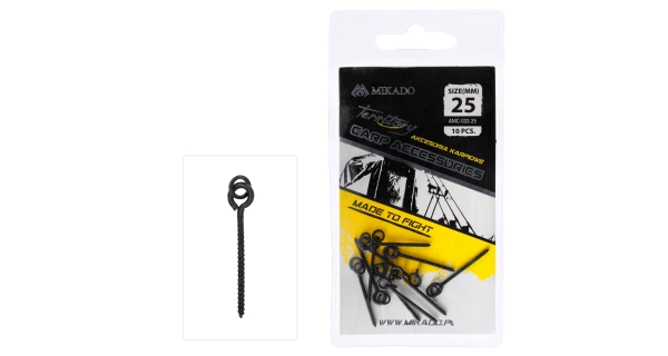 MIKADO - Vrtáček na boillies s kroužkem 13 mm 10 ks