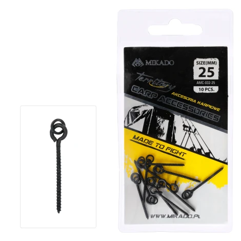 MIKADO - Vrtáček na boillies s kroužkem 13 mm 10 ks