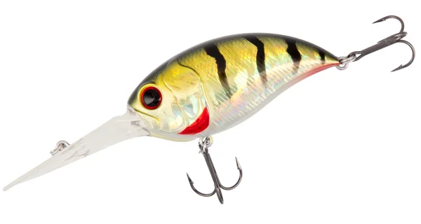 MIKADO - Wobler Crazy Crank Plovoucí 6,2 cm 19,7 g Green Perch