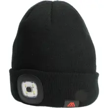 MIKADO - Zimní Čepice se Světlem LED Beanie Černá