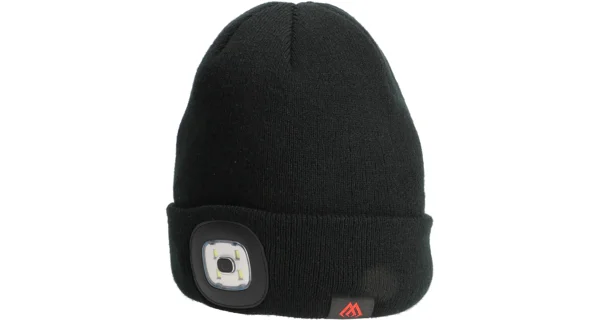 MIKADO - Zimní Čepice se Světlem LED Beanie Černá