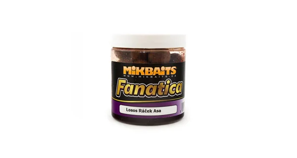 MIKBAITS - A boilie v dipu 250 ml - losos ráček asa 20 mm