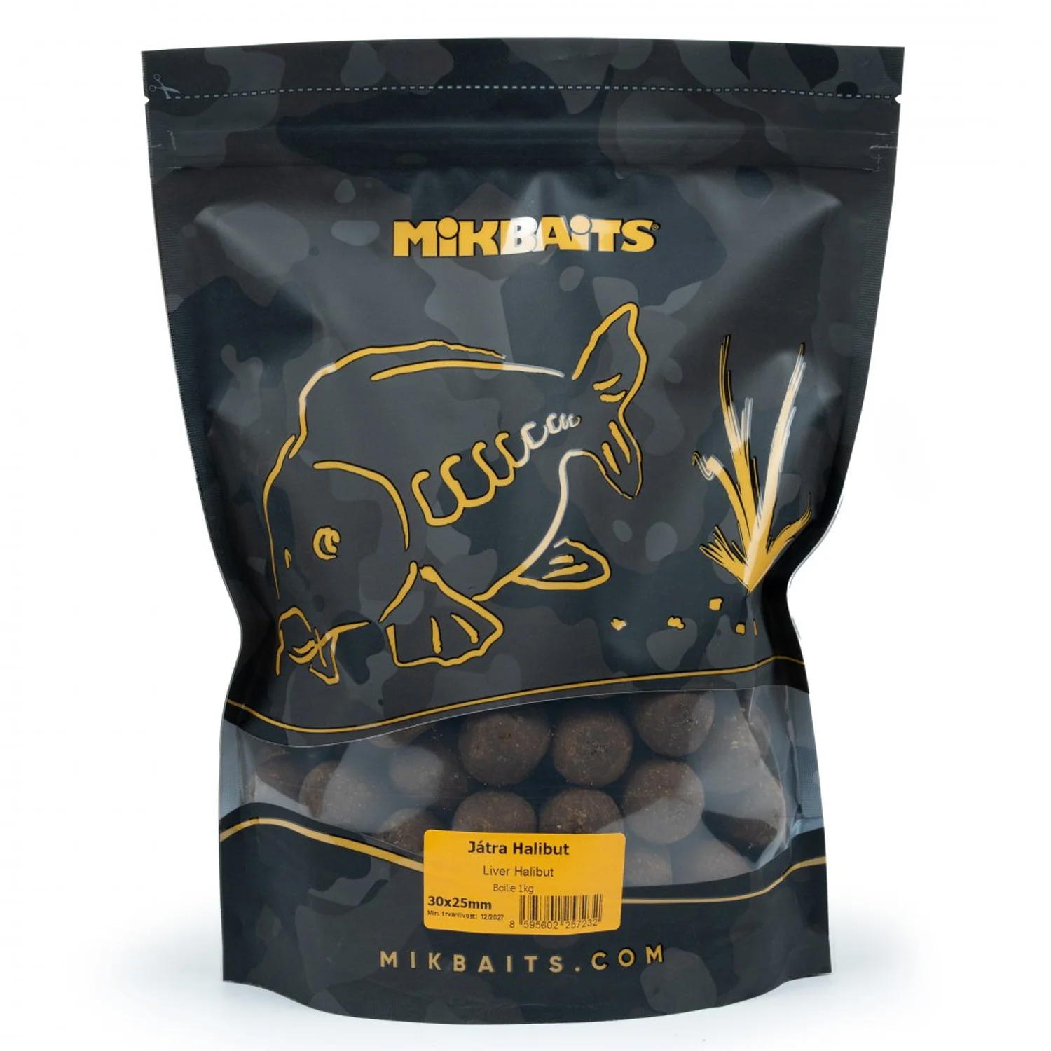 MIKBAITS MIKBAITS - Boilie Catfish 50x30 mm 1 kg Játra Halibut