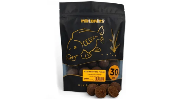 MIKBAITS - Boilie Fanatica 30 mm 300 g Krab ančovička mango