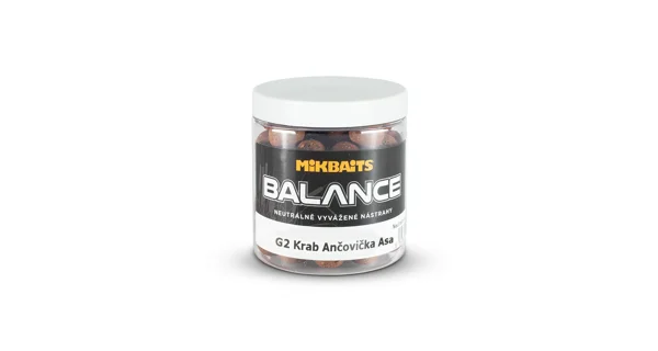 MIKBAITS - Boilie Gangster Balance G2 Krab Ančovička Asa 250 ml 20 mm