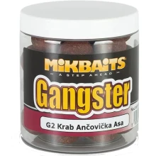 MIKBAITS - Boilie v dipu Gangster G2 Krab Ančovička Asa 20 mm 250 ml