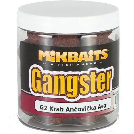 MIKBAITS - Boilie v dipu Gangster G2 Krab Ančovička Asa 20 mm 250 ml