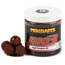 MIKBAITS - Boilies v dipu BigB 20 mm 250 ml Broskev Black Pepper