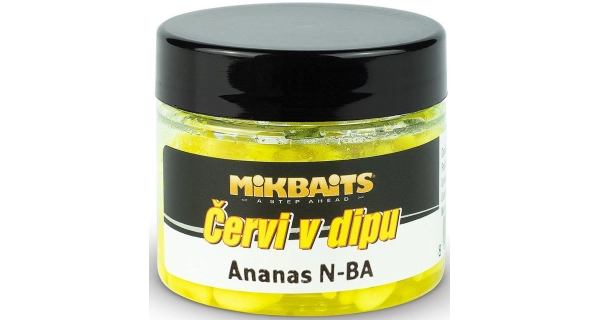 MIKBAITS - Červi v dipu 50 ml Ananas NBA