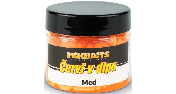 MIKBAITS - Červi v dipu 50 ml Med
