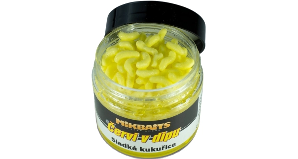 MIKBAITS - Červi v dipu 50 ml Sladká kukuřice