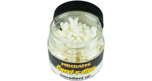 MIKBAITS - Červi v dipu 50 ml Smradlavý sýr