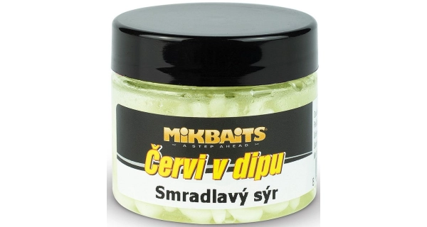 MIKBAITS - Červi v dipu 50 ml Smradlavý sýr