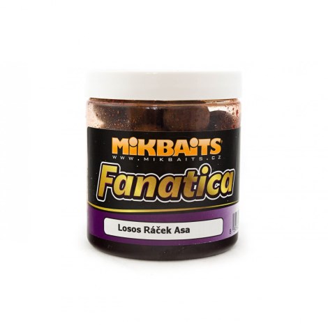 MIKBAITS - Fanatica boilie v dipu 250 ml Losos Ráček Asa 16 mm