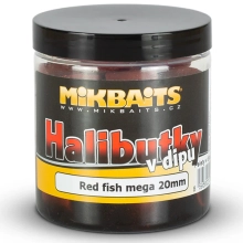 MIKBAITS - Halibutky v dipu 20 mm 250 ml Red Fish Halibut