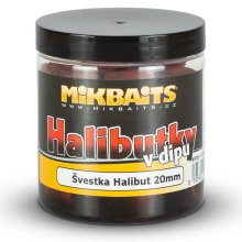 MIKBAITS - Halibutky v dipu 20 mm 250 ml Švestka Halibut