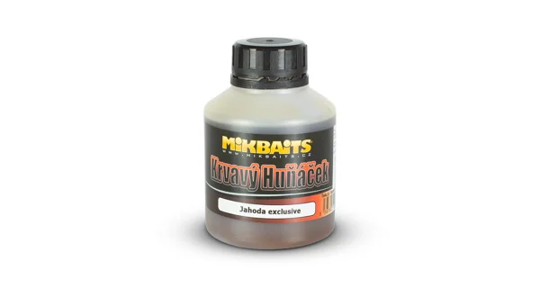 MIKBAITS - Krvavý huňáček booster 250 ml - jahoda EXClusive