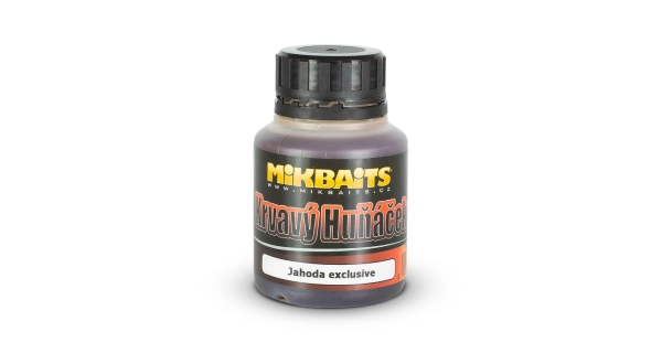 MIKBAITS - Krvavý huňáček ultra dip 125 ml - jahoda EXClusive