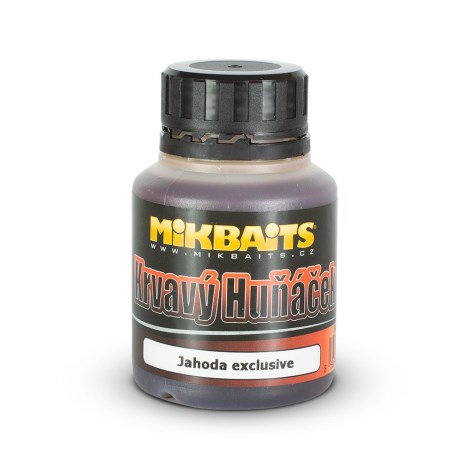 MIKBAITS - Krvavý huňáček ultra dip 125 ml - jahoda EXClusive