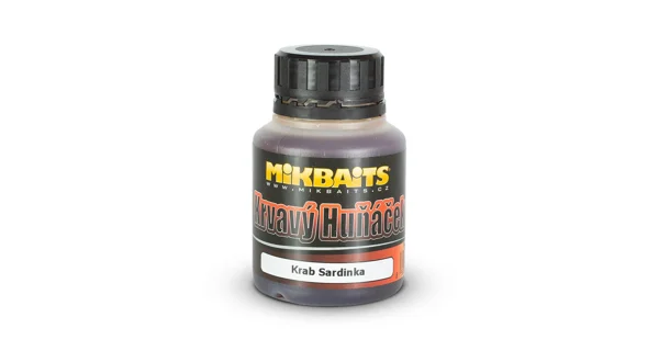 MIKBAITS - Krvavý huňáček ultra dip 125 ml - krab sardinka