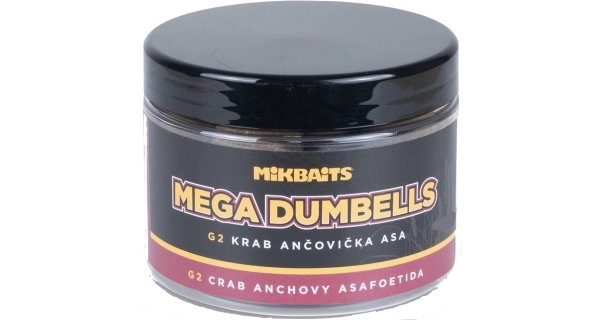 MIKBAITS - Mega Dumbells Gangster G2 Krab Ančovička Asa 24x30 mm 500 ml
