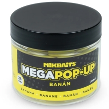 MIKBAITS - Mega plovoucí Fluo boilie 25 mm 300 ml Banán