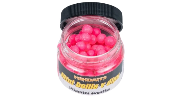MIKBAITS - Mini boilie v dipu 50 ml Pikantní švestka