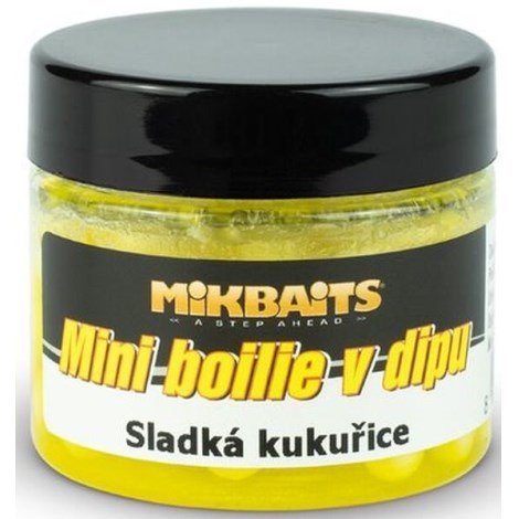 MIKBAITS - Mini boilie v dipu 50 ml Sladká kukuřice