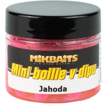 MIKBAITS - Mini boilie v dipu Jahoda 8 mm 50 ml
