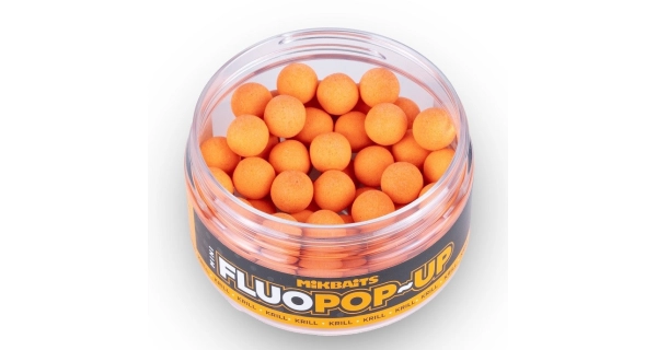 MIKBAITS - Mini plovoucí boilie Fluo 100 ml 10 mm Krill