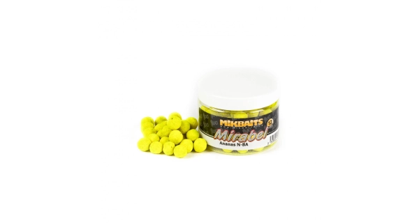 MIKBAITS - Mirabel fluo boilie 150 ml - ananas N-BA 12 mm
