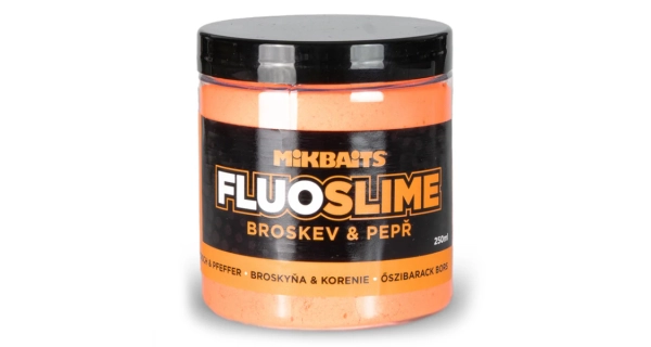 MIKBAITS - Obalovací dip Fluo Slime 100 g Broskev Black Pepper