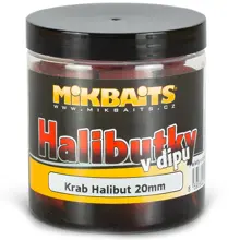 MIKBAITS - Pelety Halibutky v dipu 20 mm 250 ml Krab Halibut