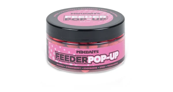 MIKBAITS - Plovoucí boilie Feeder Pop-Up 8-12 mm 100 ml Jahoda