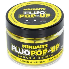 MIKBAITS - Plovoucí boilie Fluo Banán Hruška 150 ml 14 mm