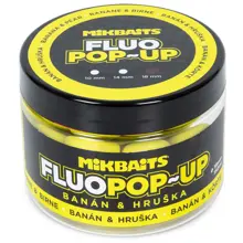 MIKBAITS - Plovoucí boilie Fluo Banán Hruška 150 ml 14 mm