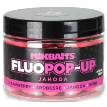 MIKBAITS - Plovoucí boilie Fluo Jahoda 150 ml 14 mm