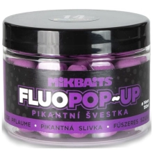 MIKBAITS - Plovoucí boilie Fluo Pikantní svestka 150 ml 18 mm