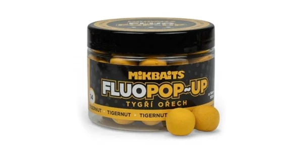 MIKBAITS - Plovoucí boilie Fluo Tygří ořech 18 mm 150 ml