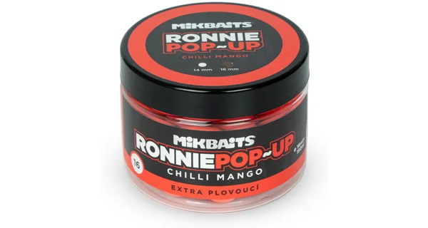 MIKBAITS - Plovoucí boilie Ronnie 14 mm 150 ml Chilli Mango