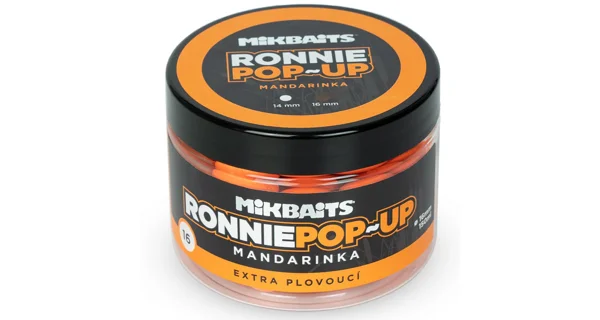 MIKBAITS - Plovoucí boilie Ronnie 14 mm 150 ml Mandarinka