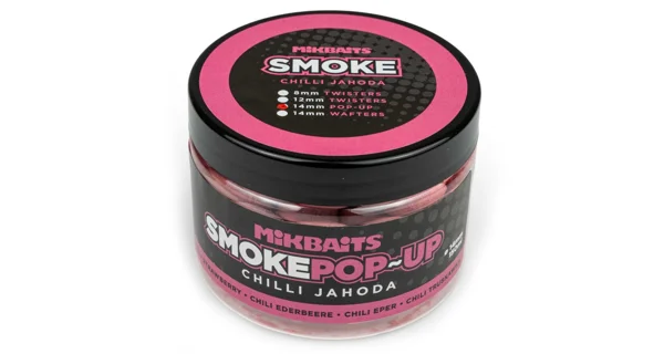 MIKBAITS - Plovoucí boilie Smoke Pop-Up 14 mm 150 ml Chilli Jahoda