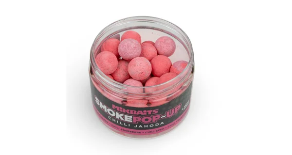 MIKBAITS - Plovoucí boilie Smoke Pop-Up 14 mm 150 ml Chilli Jahoda