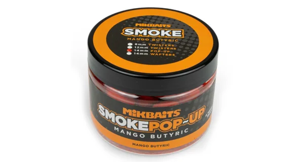 MIKBAITS - Plovoucí boilie Smoke Pop-Up 14 mm 150 ml Mango Butyric