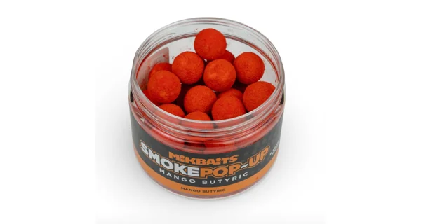 MIKBAITS - Plovoucí boilie Smoke Pop-Up 14 mm 150 ml Mango Butyric
