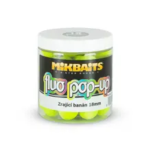 MIKBAITS - Plovoucí fluo boilie 250 ml - zrající banán 18 mm