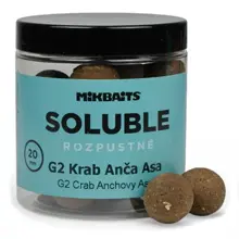 MIKBAITS - Rozpustné boilie Soluble 20 mm 250 ml G2 Krab ančovička asa