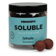 MIKBAITS - Rozpustné boilie Soluble 20 mm 250 ml Jahoda