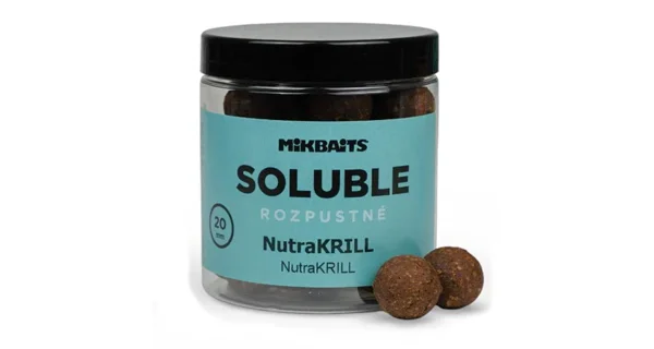 MIKBAITS - Rozpustné boilie Soluble 20 mm 250 ml NutraKRILL